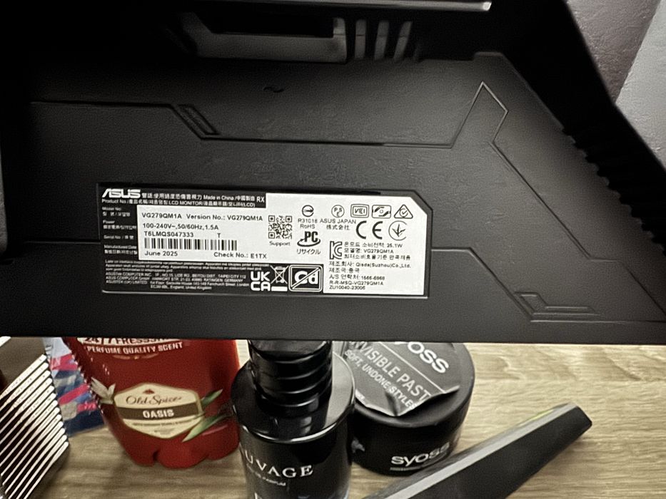 Monitor ASUS TUF Gaming 27 cali 280hz 1ms