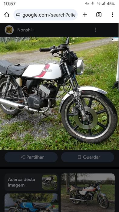 Peças DTLC e  disco travão Yamaha RD 125