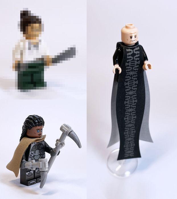 LEGO Icons Dune, мініфігурки з набору 10327 Atreides Royal Ornithopter