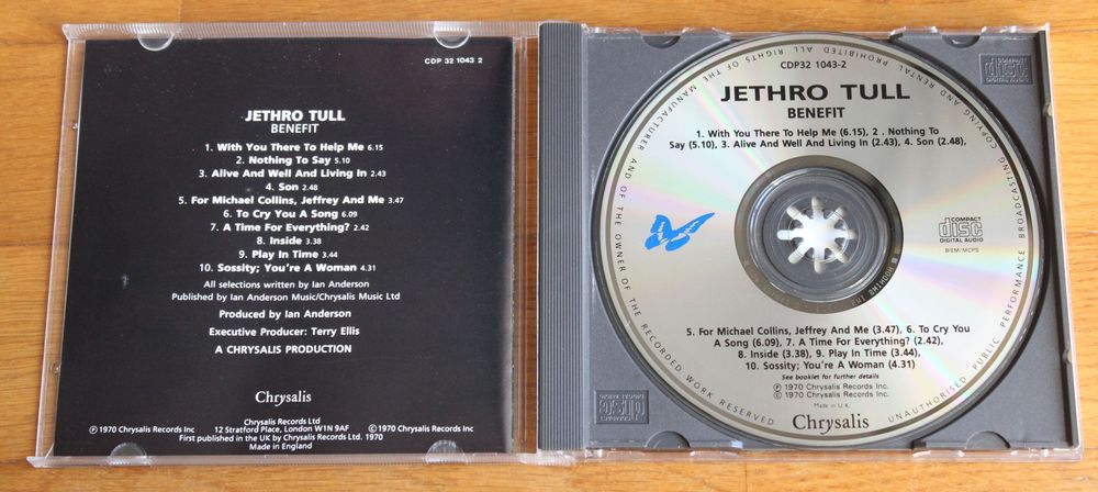 CD Jethro Tull- Benefit (1970)