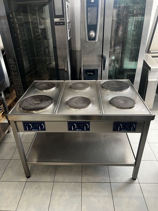 Kuchnia gastronomiczna elektryczna 6-palnikowa JØNI 14kW. Kuchenka