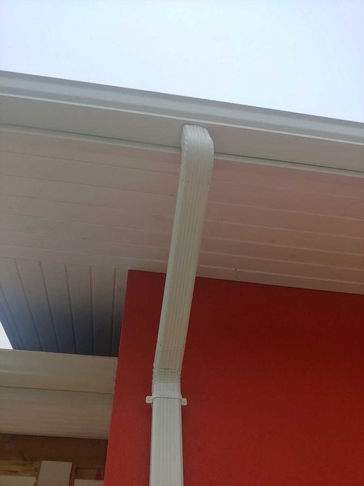 Безшовні водостоки Ринва металеві відливи труба монтаж