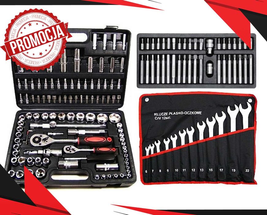 Nowy KOMPLET NARZĘDZIOWY Zestaw Klucze Nasadowe Yato (PROMOCJA)