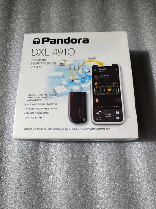 Автосигнализация Pandora DXL 4910 с автозапуском и GPS/GSM/Bluetooth