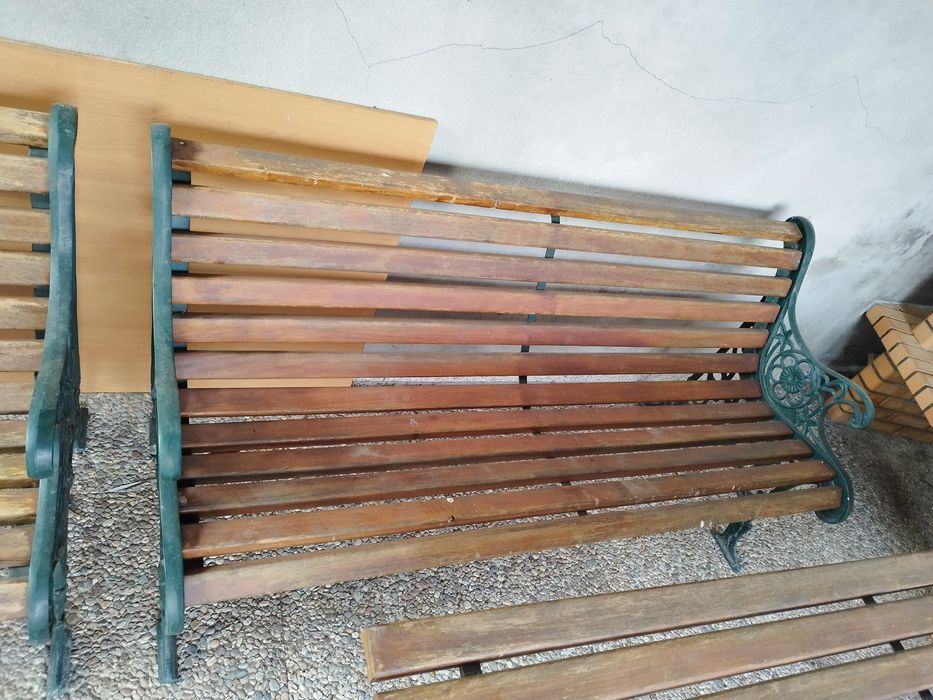 Moveis jardim Madeira e alumínio