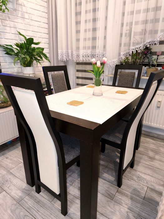 Krzesła Dębowe 4 szt Solidne Nowoczesny Model  Aktualne do Weekendu OKAZJA!