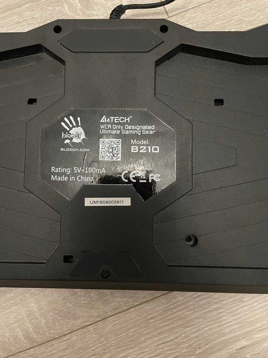 Клавиатура проводная Bloody B210