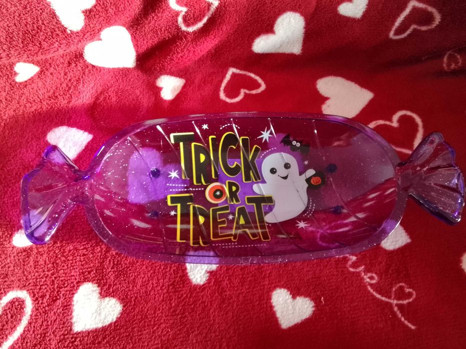 Halloween plastikowa taca nowa