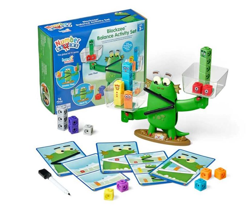 Обучающий набор с весами Numberblocks Blockzee Balance  hand2mind
