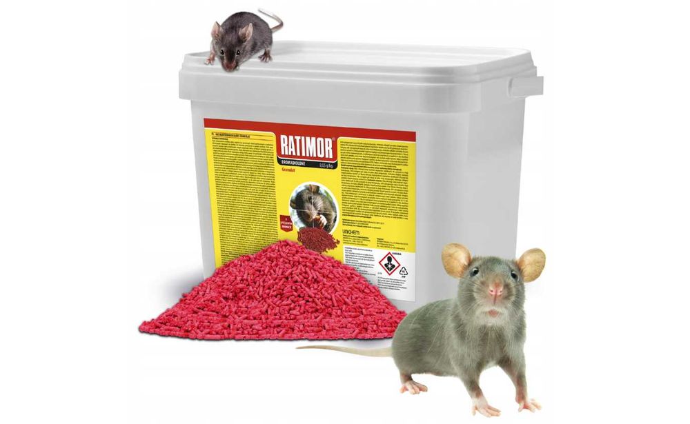 RATIMOR granulat na szczury i myszy mocna trutka 3kg
