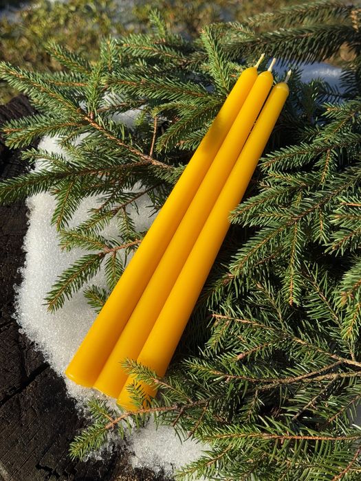 Свічка з 100% бджолиного воску Воскова свічка Натуральна свічка