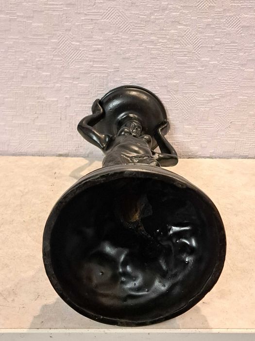 Коллекционные каминная статуэтка СССР 70г - Танцовщица - чугун.