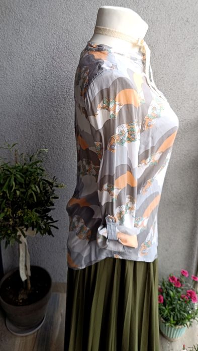 Next koszula damska L biust 53x2 flowers 100% viscose pastel color