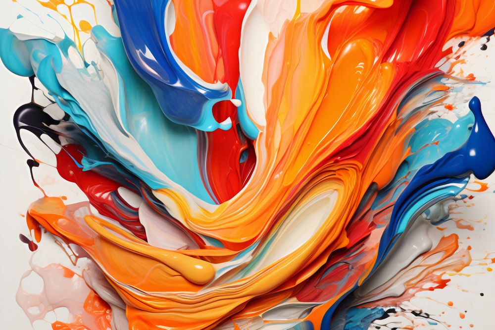 Plakat 60x40cm Taneczne Fale