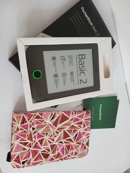 Електронна книга PocketBook 614 Basic 2 з чохлом