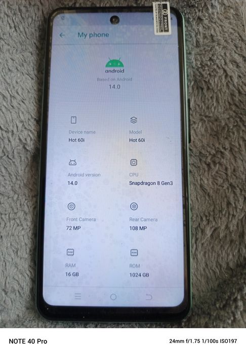 Infinix hot 60 i Nowe