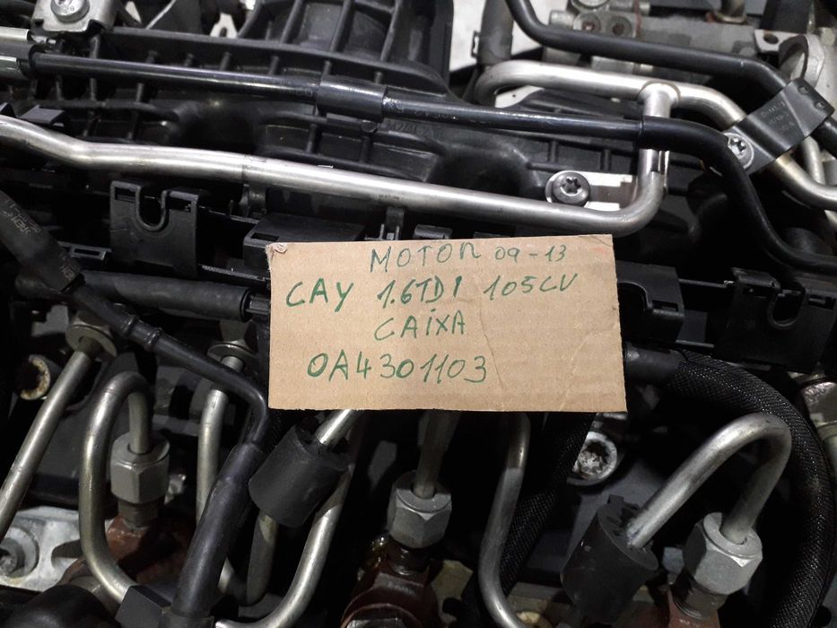 Motor CAY  VW Audi 1.6 Tdi 105 cv Caixa 5 Velocidades