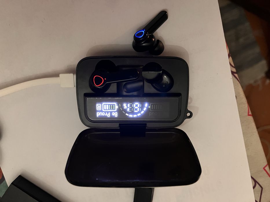 Auriculares In-Ear bluetooth com caixa de carregamento