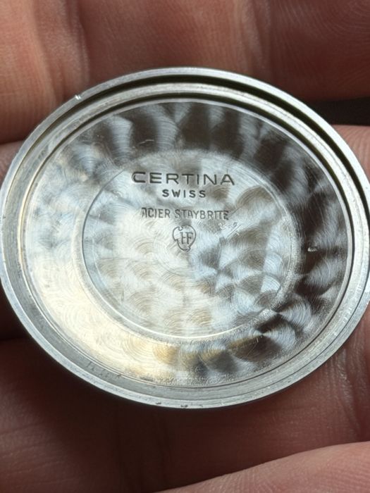 Certina Automatic Calendar, duzy 37/45mm, w stali, lata 50te, piękny stan, sprawny