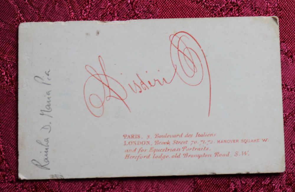 Rainha D. Maria Pia, CDV Disdéri, Paris (Reserva MJS)