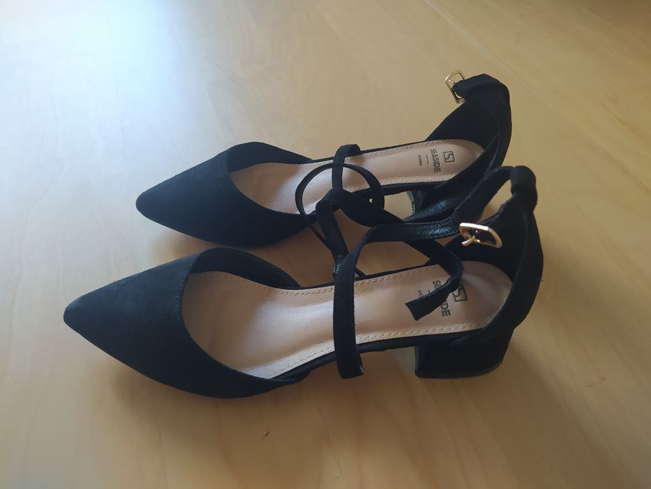 Sapatos Sandalias Pretas Seaside Sandália Seaside Preta 38 Alhos