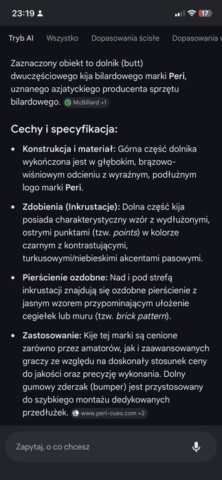 Kij Bilardowy Peri