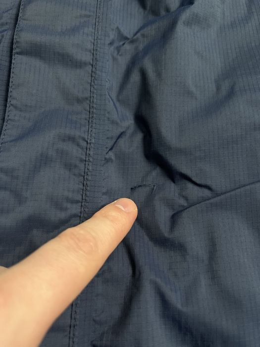 The North Face (L) Rain Jacket чоловіча вітровка темно-синя на мембрані водонепроникна куртка курточка