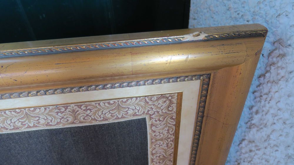 Quadro com estampa em tecido