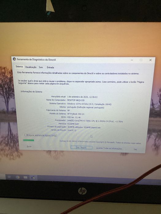 Portátil probook 450 g4 8gb ram