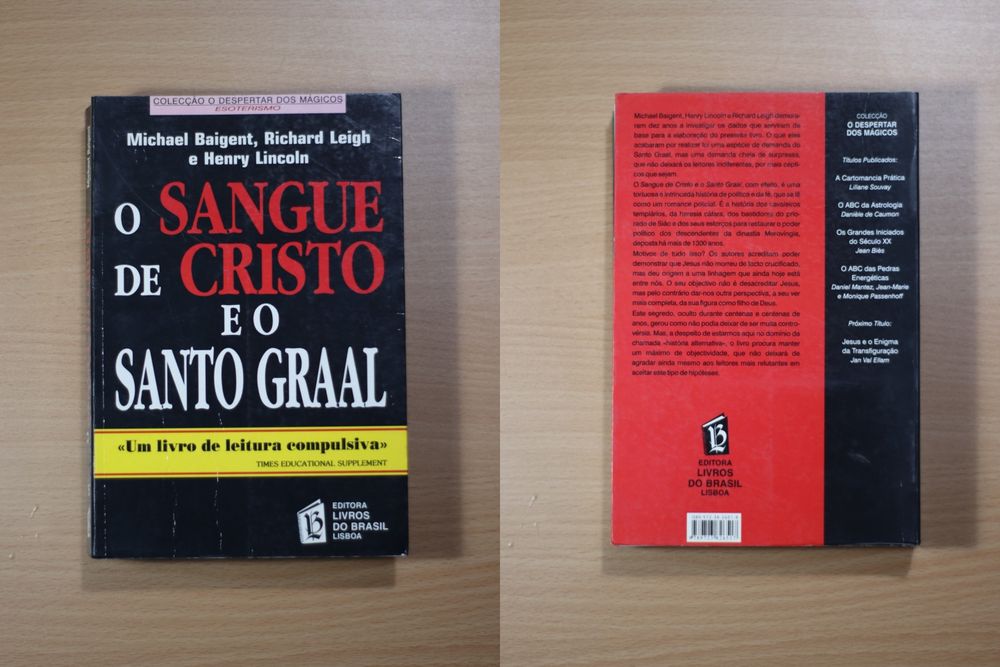 Pack 3 Livros usados inspirados no livro "O Código Da Vinci" (PT)