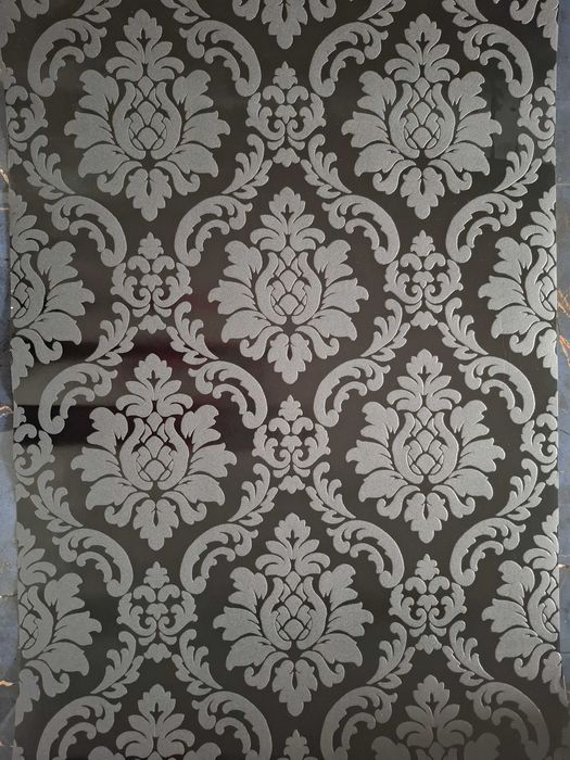 Rolka tapety arabeska czarny