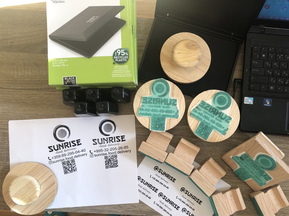 Штамп упаковки, штамп крафтових виробів