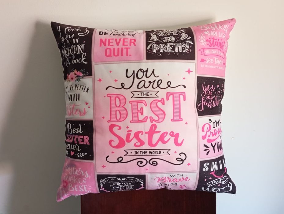 Almofada Melhor Irmã do Mundo