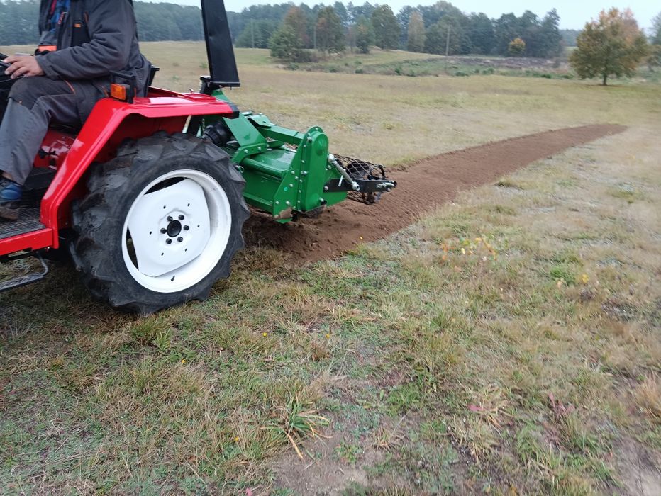 Usługi glebogryzarką separacyjną, przygotowanie terenu pod trawnik