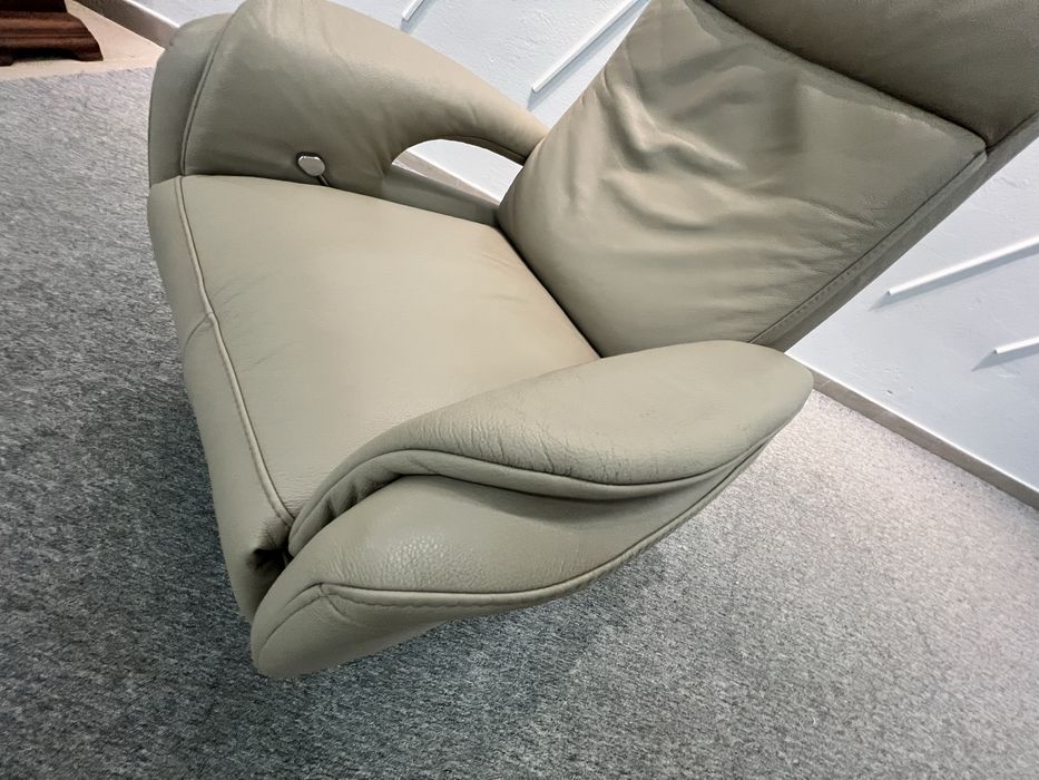 Крісло шкіряне реклайнер