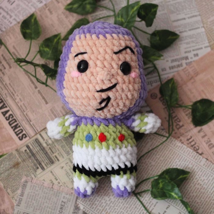 Buzz Astral Toy Story na szydełku szydełko amigurumi maskotka prezent