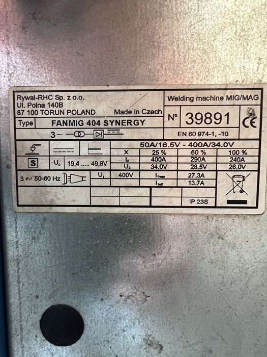 Spawarka MIG Most Fanmig 404 Synergy