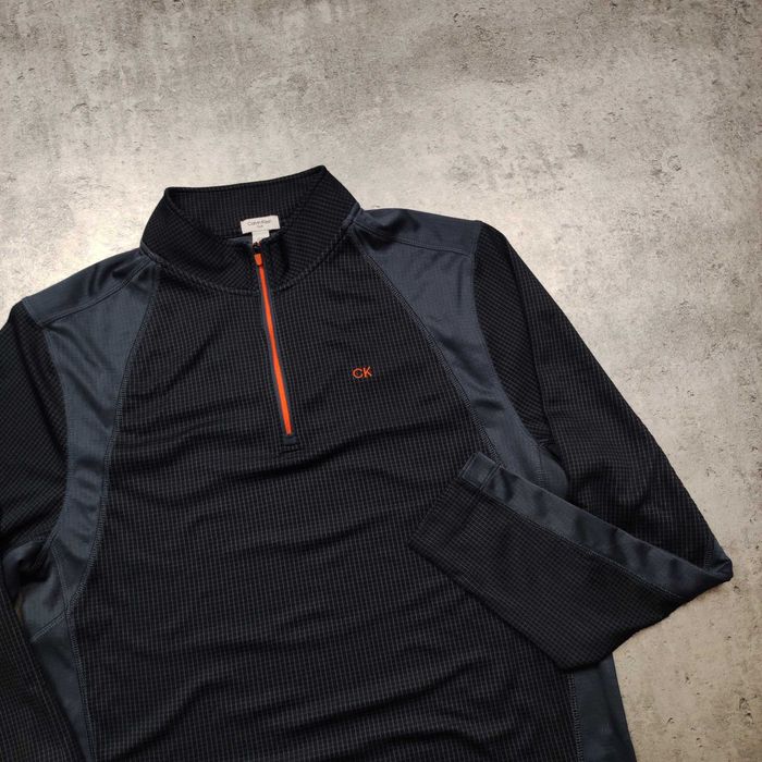 MĘSKA Bluza Sportowa PREMIUM Thermal CK Calvin Klein Małe Logo Suwak