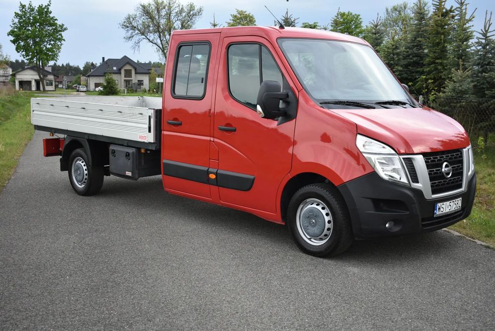 Nissan NV400 2019 7 OSOBOWY HAK ( BLIŹNIACZY MODEL MASTER MOVANO )  NV400 DOKA Podwójna Kabina Brygadówka 7 osobowy 2019 HAK KLIMA