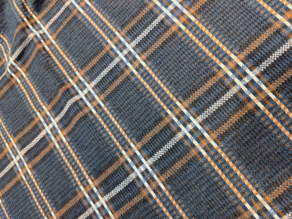 Spódnica w kratę L ciepła jesienna dzianinowa