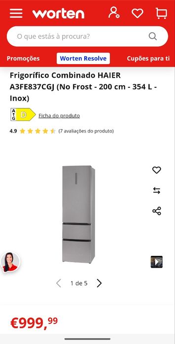 Frigorífico Combinado Haier