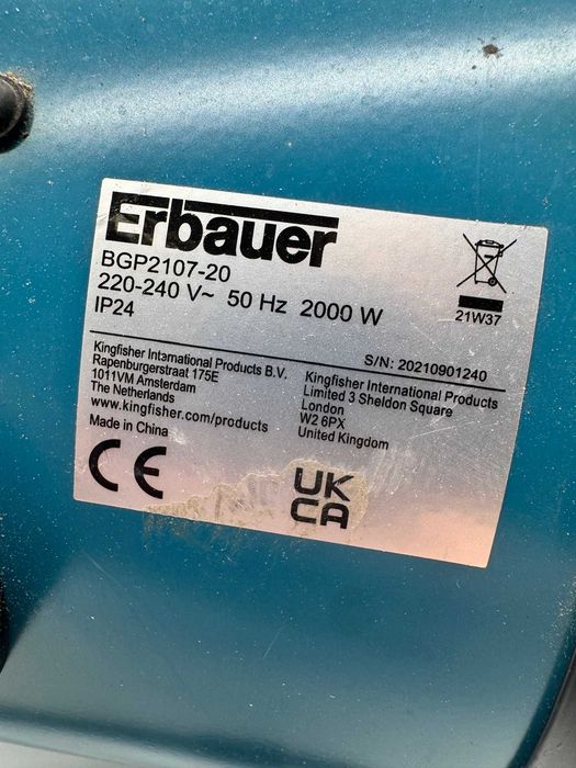 Nagrzewnica ERBAUER BGP2107-20 2000W od loombard milicz