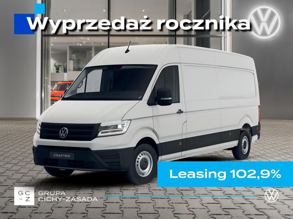 Volkswagen Crafter 35 Furgon z wysokim dachem silnik: 2,0 l EU6 SCR 177 KM, przedni 8-bieg.automatyczna, r.o : 4490 mm  Furgon 2,0 l 177 KM skrzynia biegów automatyczna 8-biegowa