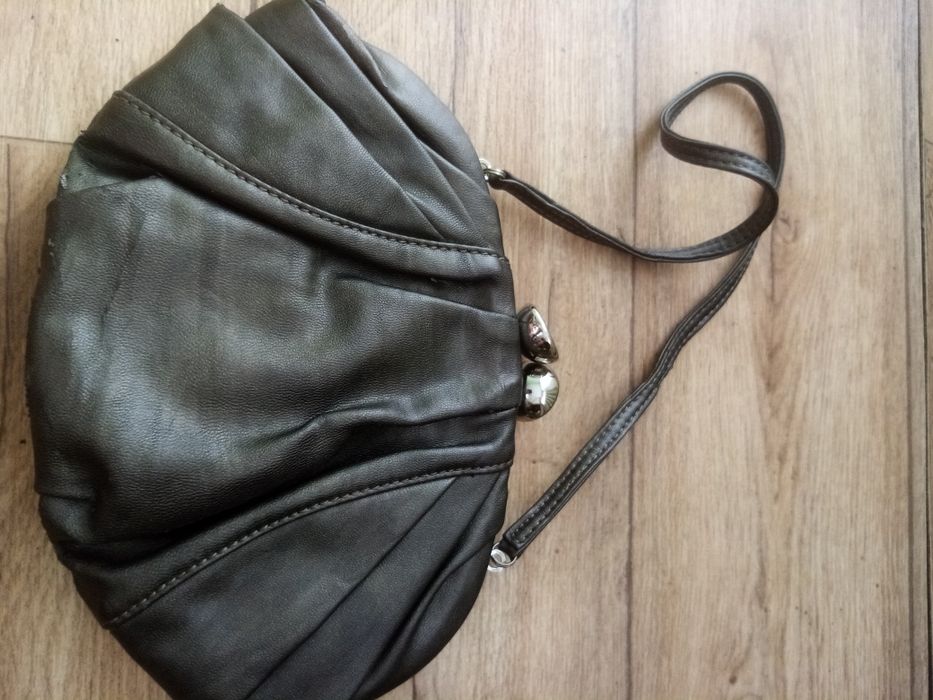 Torebka do sukienki mała brązowa