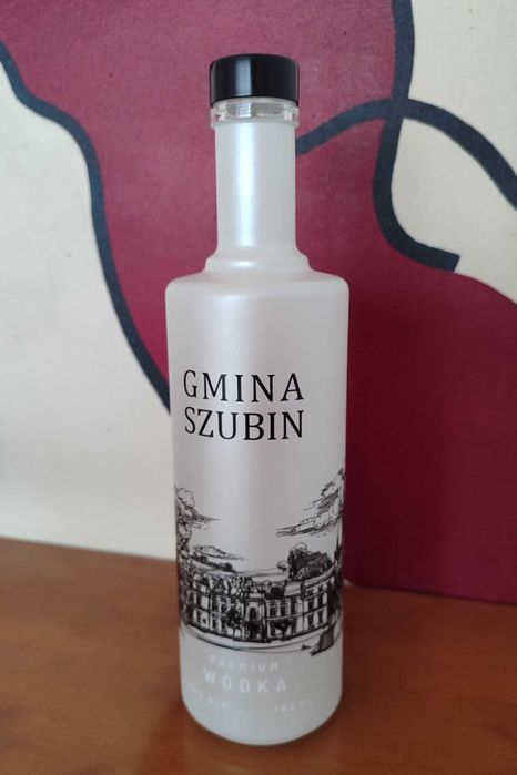 Garrafa (vazia) de vodka polaca Gmina Szubin