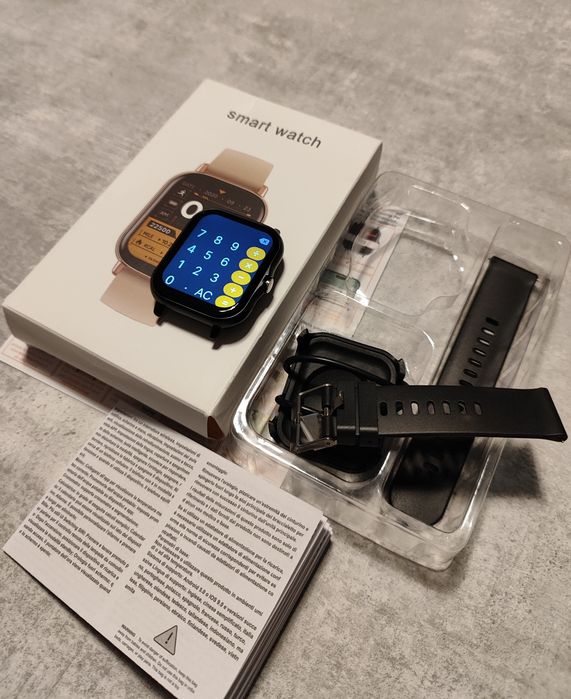 SmartWatch Nowy Czarny Rozmowy, kalkulator, krokomierz, itd