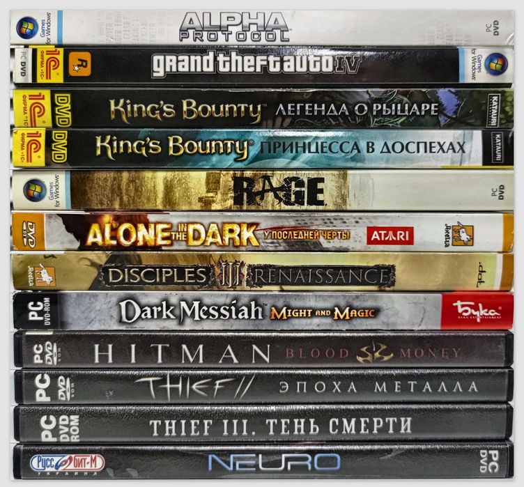 ПК ігри (PC games) CD | DVD 1999-2011 (ліцензія)