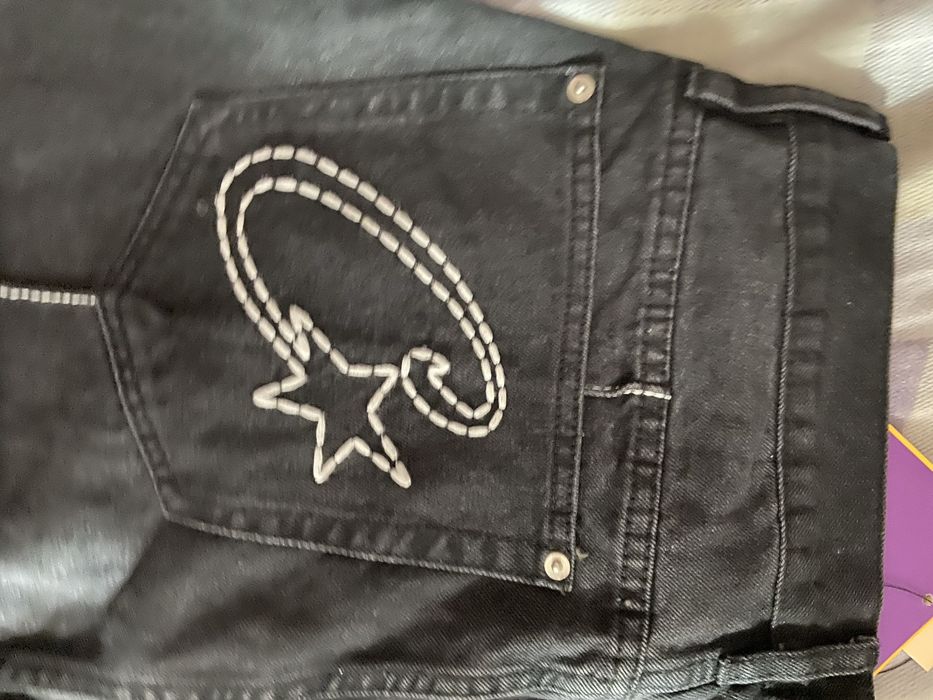 Calça de ganga preta da corteiz