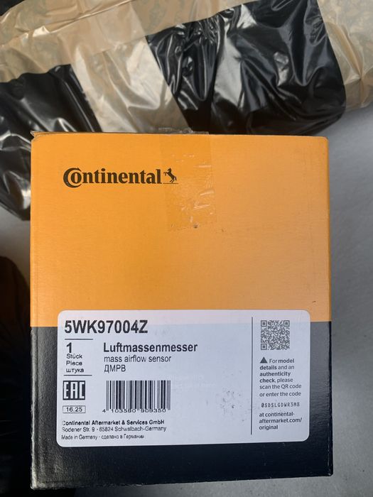 Medidor massa de ar OEM VDO5WK97004Z continental/siemens/VDO