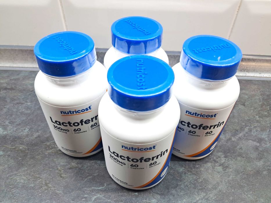 Nutricost, Lactoferrin 300 мг (60 капс.), лактоферрин, лактоферин